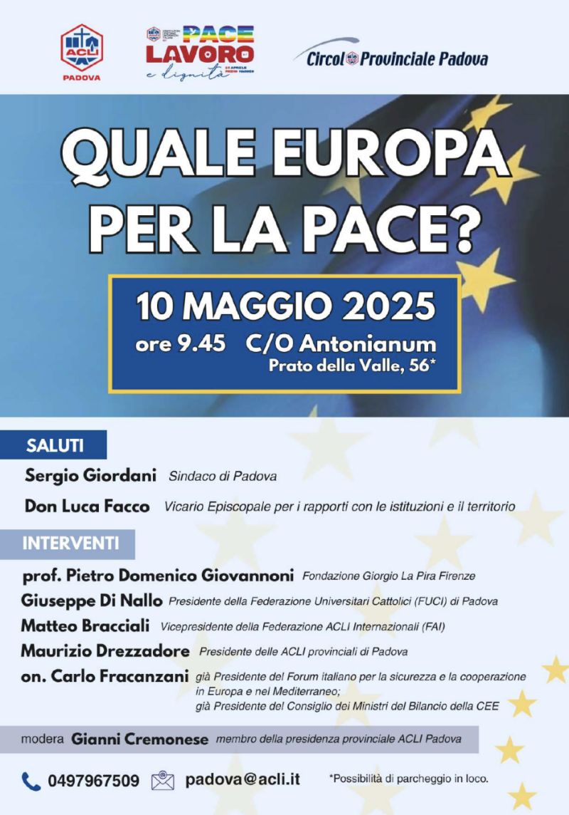 Quale Europa per la pace? - Acli Padova (PD)