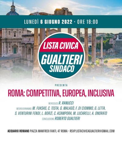 Roma competitiva, europea, inclusiva - Acli Roma (RM)