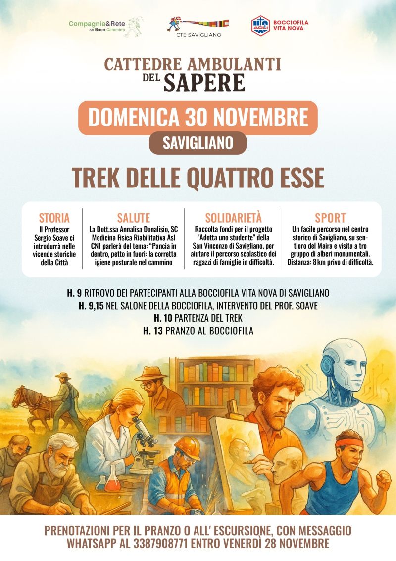 Trek dell Quattro Esse - Savigliano (CN) - Circolo Acli Bocciofila Vita Nova (CN)