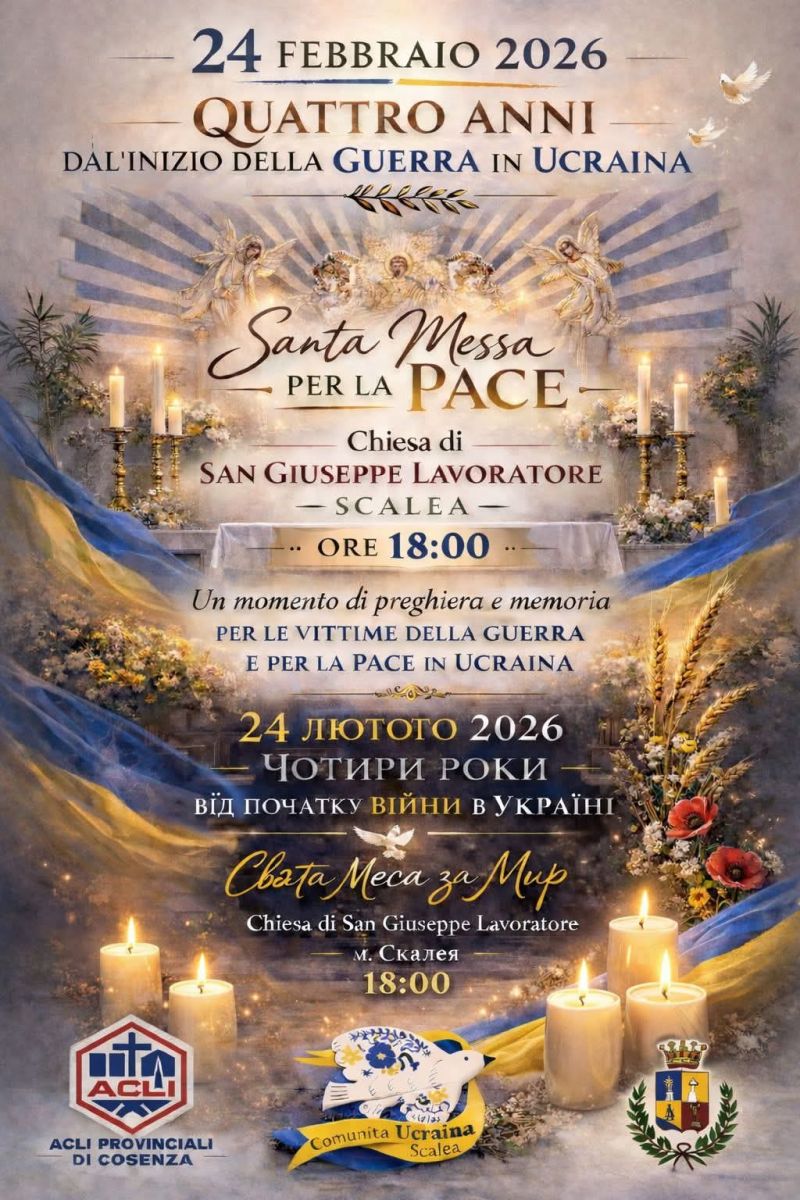 SANTA MESSA PER LA PACE IN UCRAINA - SCALEA