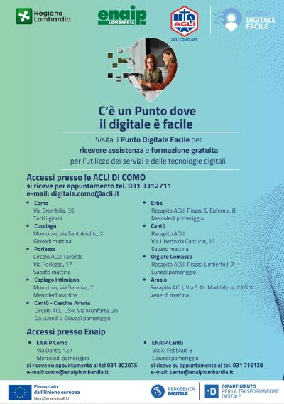 Punto Digitale Facile - Enaip Lombardia e Acli Como (CO)