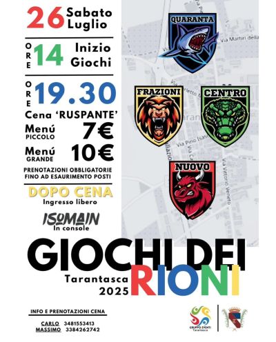 A Tarantasca si preparano i giochi dei rioni - Tarantasca (CN) - Circolo Acli Tarantasca (CN)