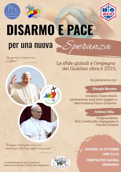 Disarmo e Pace per una Speranza - Sedriano (MI) - Circolo Acli Magenta (MI)
