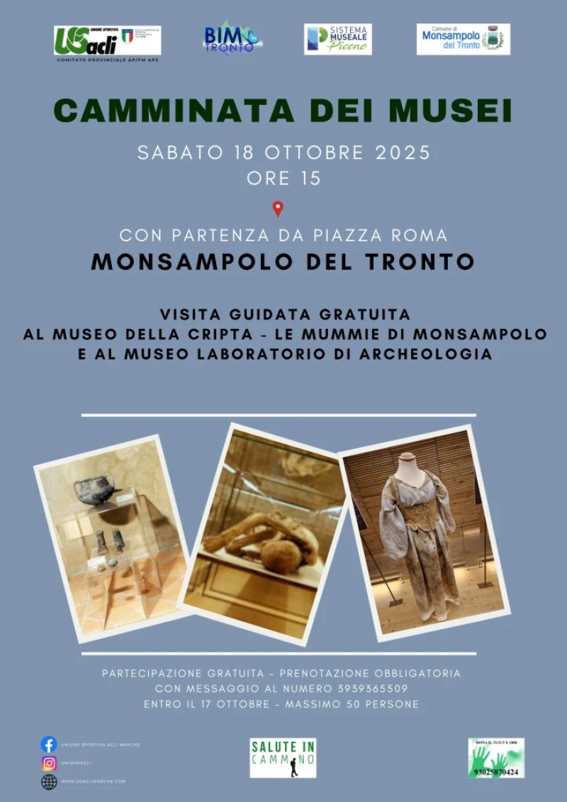 Camminata dei musei - Monsampolo del Tronto - US Acli Marche
