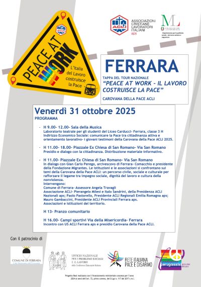 Il lavoro costruisce la pace - Ferrara - Acli Ferrara (FE)