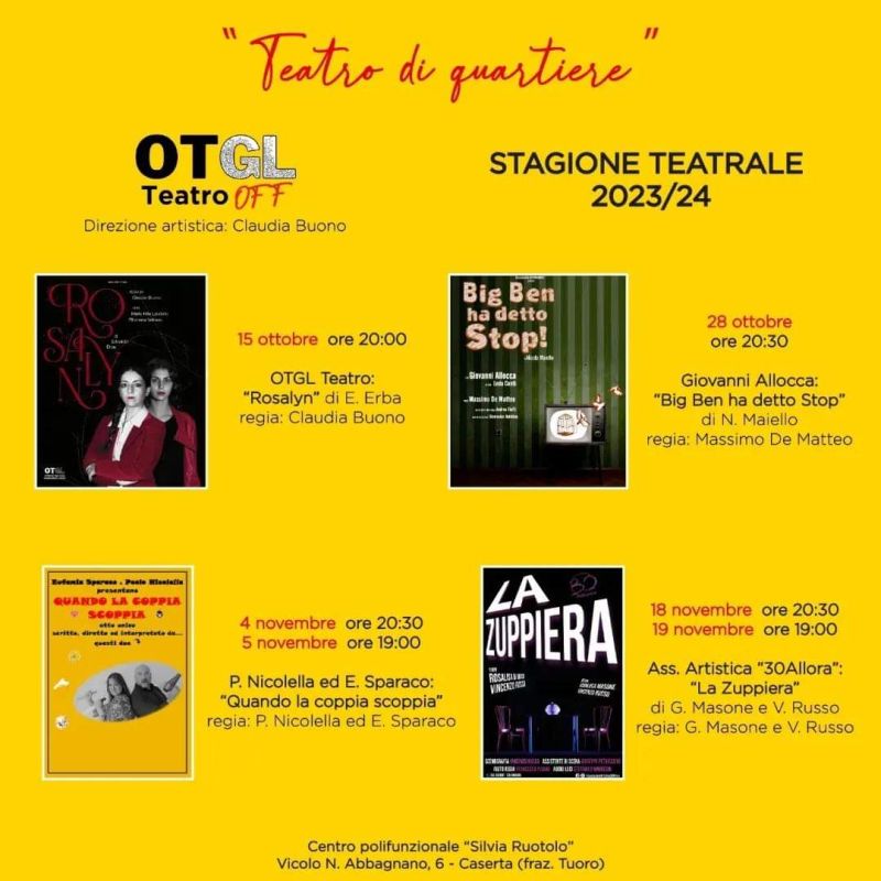 Teatro di Quartiere - Officina Teatrale Generazione Libera affiliata Acli Caserta (CE)
