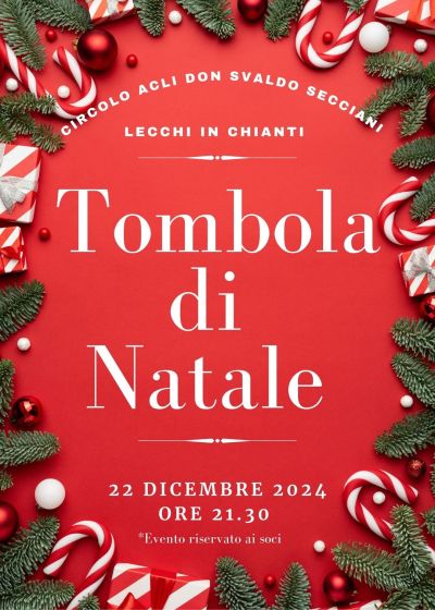 Tombola di Natale - Circolo Acli Don Svaldo Secciani (SI)