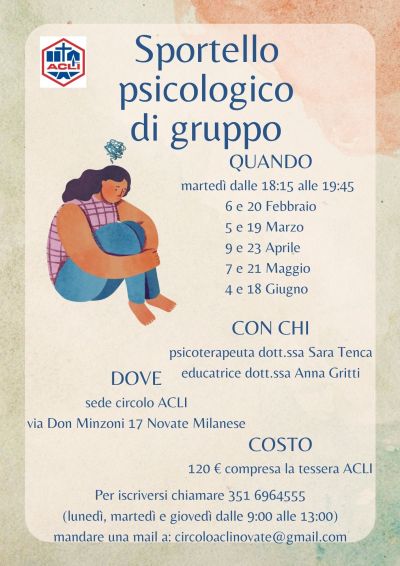 Sportello psicologico di gruppo - Circolo Acli Novate Milanese (MI)