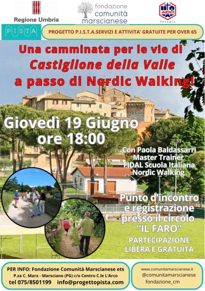 Una camminata per le vie di Castiglione della Valle a passo di Nordic Walking! - Perugia - Acli Perugia (PG)