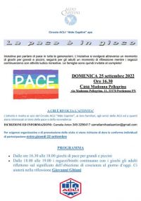 La pace è in gioco - Circolo Acli "Aldo Capitini" (PN)