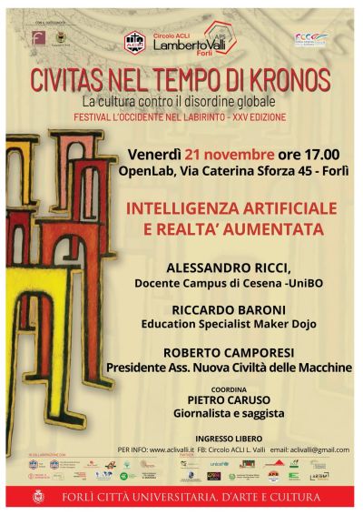 Intelligenza artificiale e realtà aumentata - Forlì - Circolo Acli L. Valli (FC)