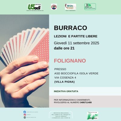 Burraco: Lezioni e partite libere - Foligano (AP) - US Acli Marche