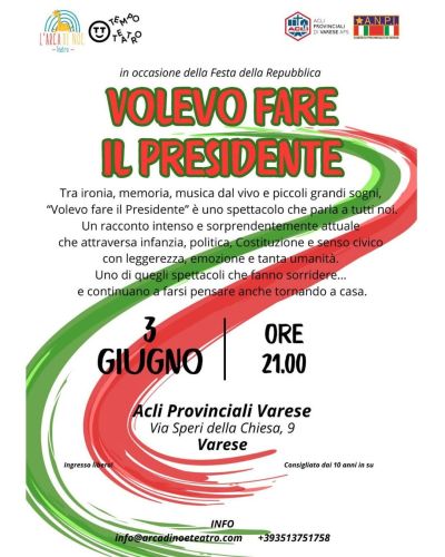 VOLEVO FARE IL PRESIDENTE - VARESE (VA) - ACLI PROVINCIALI VARESE (VA)