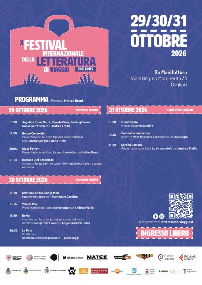 x FESTIVAL INTERNAZIONALE DELLA LETTERATURA DI VIAGGIO - CAGLIARI