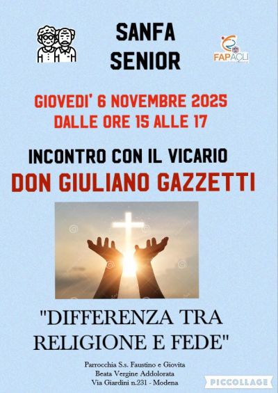 Differenza tra religione e fede - Modena - Acli Modena (MO)