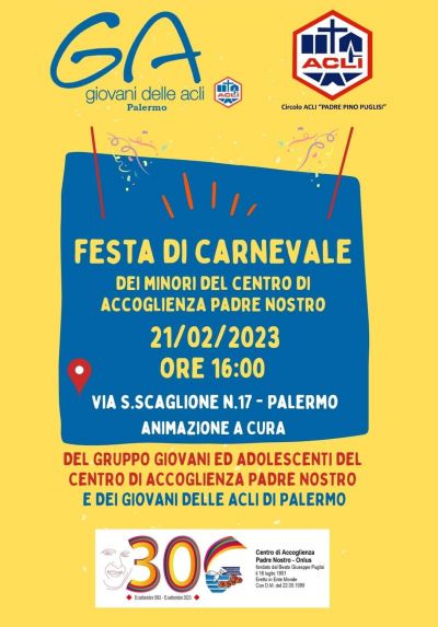Festa di Carnevale - Circolo Acli Padre Puglisi (PA)