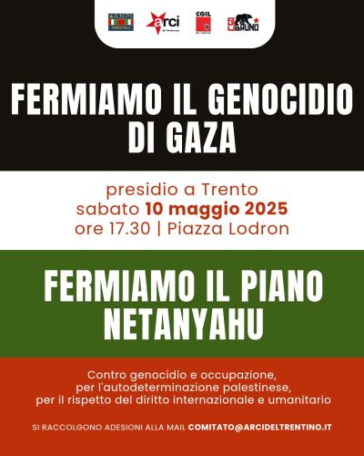 Fermiamo il Genocidio di Gaza - Acli Trento (TN)