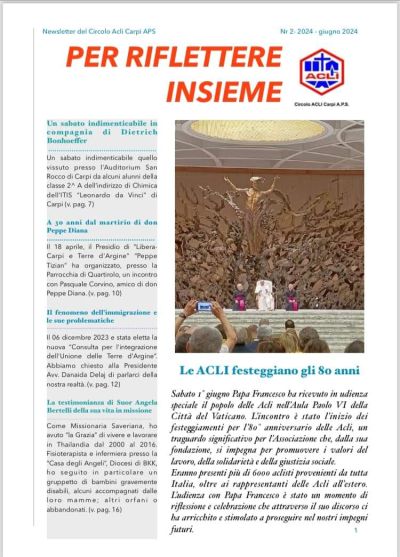 Per riflettere insieme - Circolo Acli Carpi (MO)