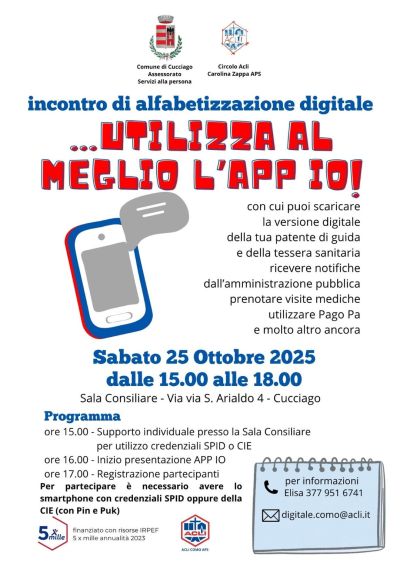 Utilizza al meglio l'app Io! - Cucciago (CO) - Circolo Acli Cucciago (CO)