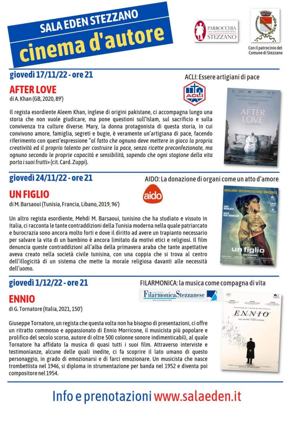 Sala Eden Stezzano: Cinema d'Autore - Circolo Acli Stezzano (BG)