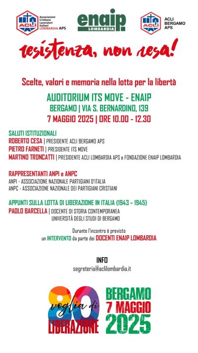 Resistenza, non resa! - Acli Lombardia