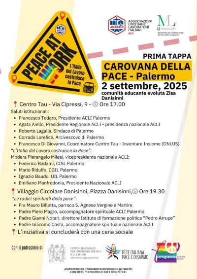 Carovana della Pace: Prima Tappa - Palermo - Acli Palermo (PA)