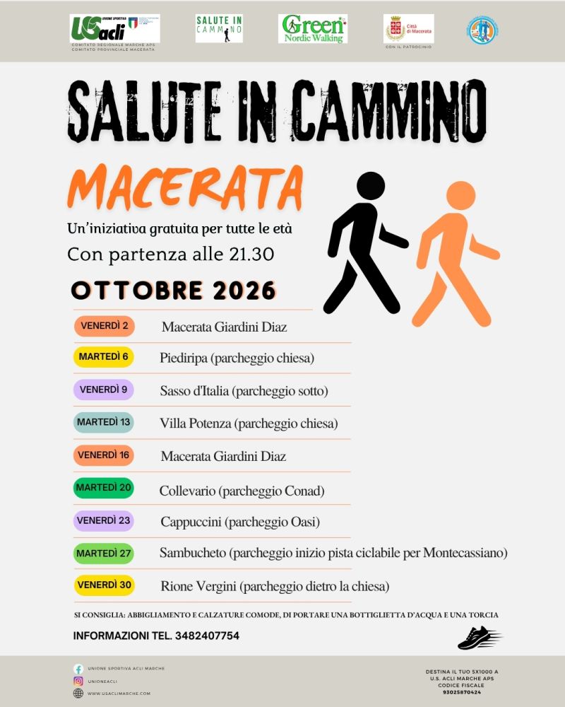 SALUTE IN CAMMINO - MACERATA - US ACLI MARCHE E MACERATA