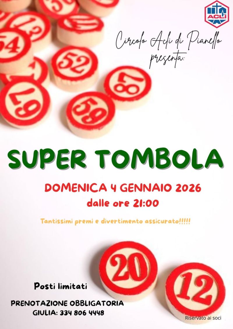 Super Tombola - Pianello di Ostra (AN) - Circolo Acli Pianello di Ostra (AN)