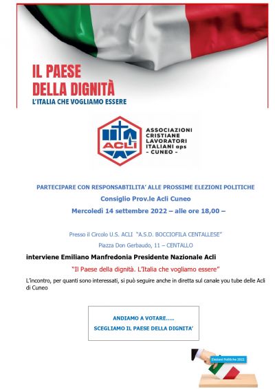 Partecipare con responsabilità al voto - Acli Cuneo