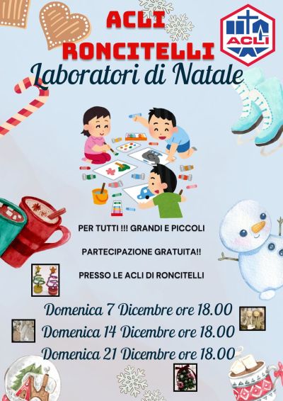 Laboratori di Natale - Roncitelli (AN) - Circolo Acli Roncitelli (AN)