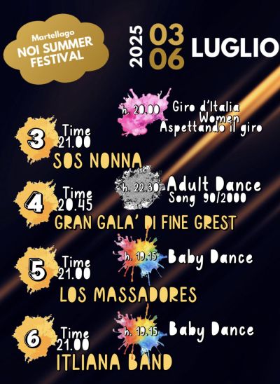 Noi Summer Festival - Martellago (VE)- Circolo Acli Martellago (VE)
