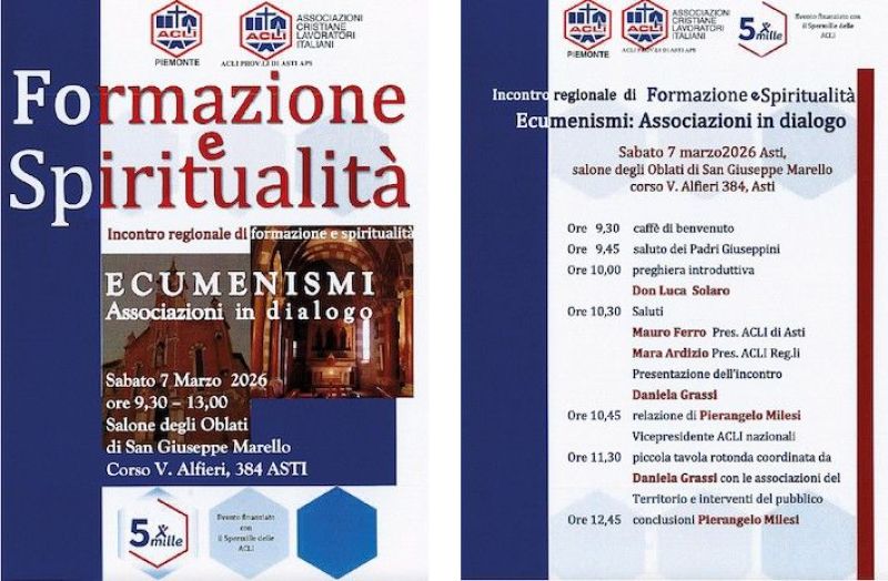 ECUMENISMI: ASSOCIAZIONI IN DIALOGO - ASTI