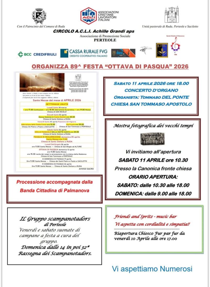89^ FESTA OTTAVA DI PASQUA - PERTEOLE (UD)