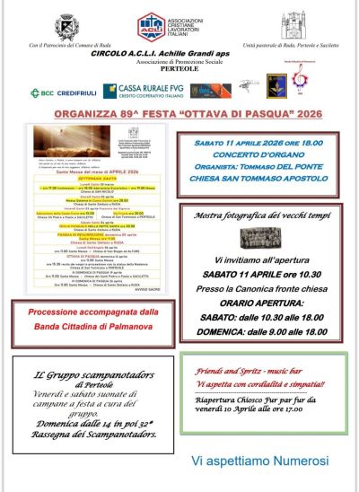 89^ FESTA OTTAVA DI PASQUA - PERTEOLE (UD)