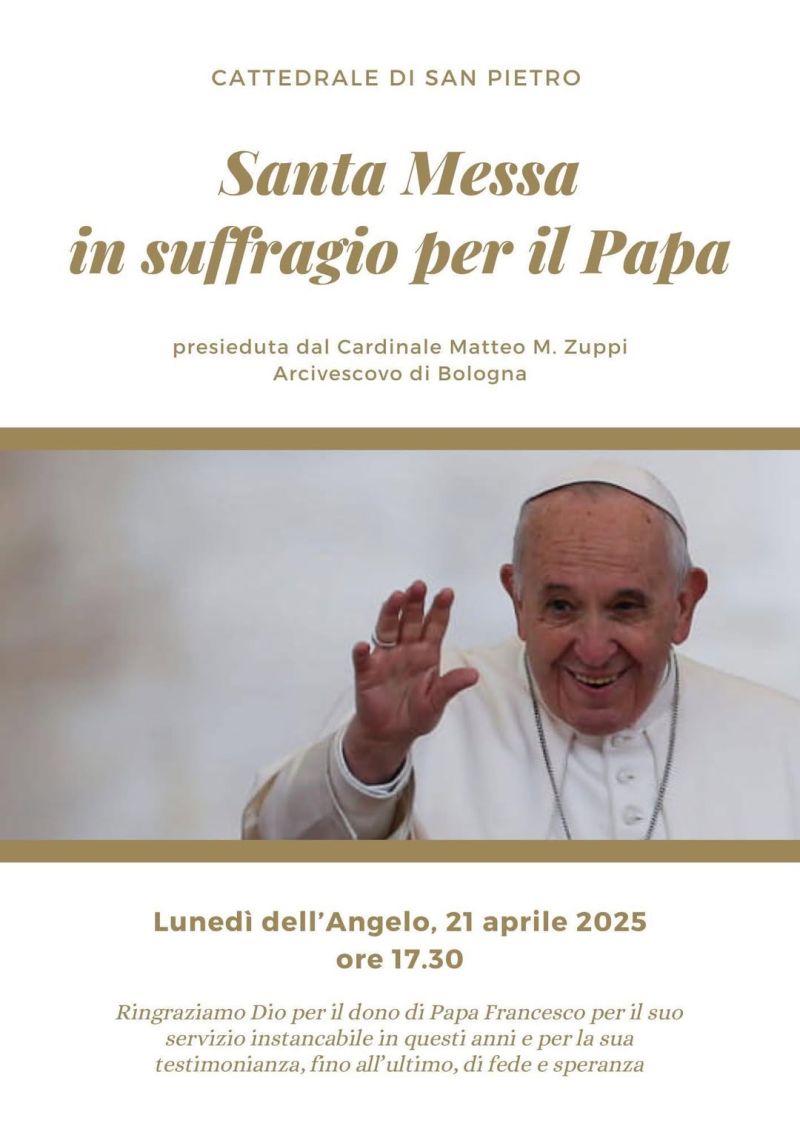 Santa Messa per il suffragio del Papa - Acli Bologna (BO)