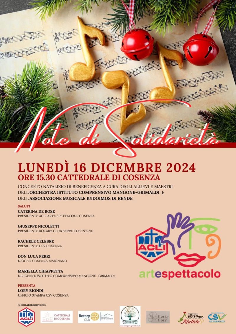 Note di Solidarietà - Acli Arte e Spettacolo Cosenza (CS)