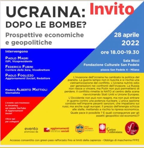 Ucraina dopo le bombe: prospettive economiche e geopolitiche - Acli Milano Monza e Brianza (MI)
