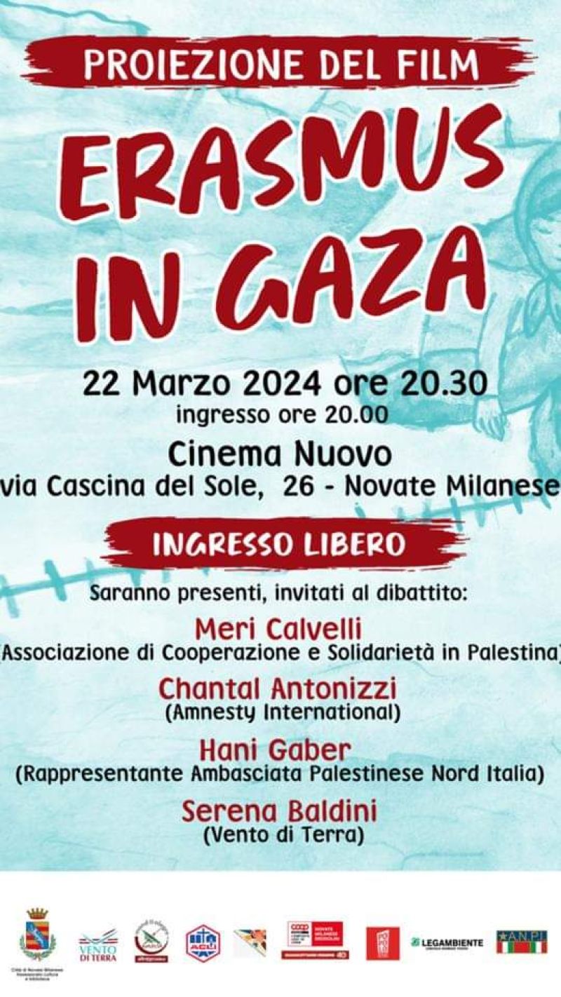 Proiezione del film "Erasmus in Gaza" - Circolo Acli Novate Milanese (MI)