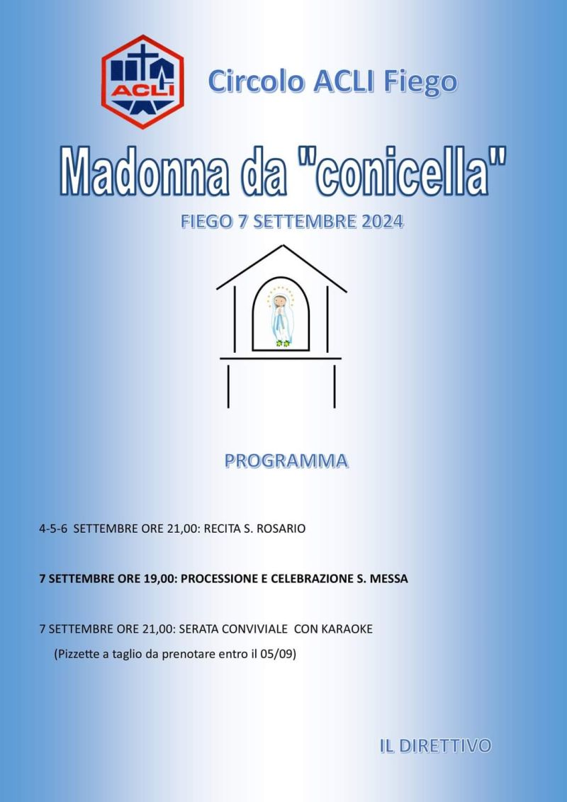 Madonna da "conicella" - Circolo Acli Fiego (CS)