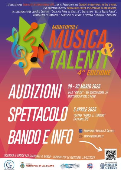 Montopoli, Musica e Talenti - Acli Pisa e Lucca (PI)