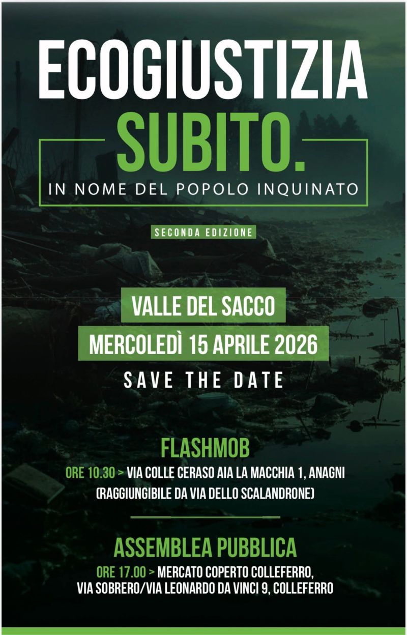 ECOGIUSTIZIA SUBITO - VALLE DEL SACCO - ANAGNI (FR)