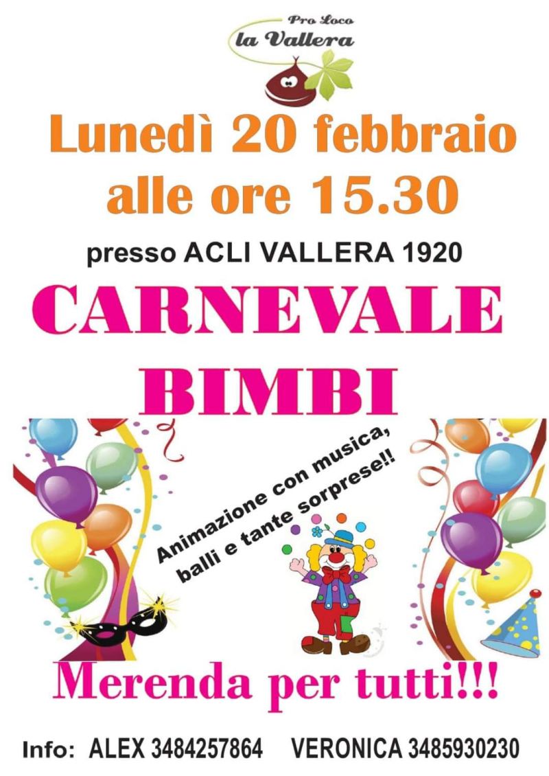 Carnevale Bimbi - Circolo Acli Vallera (CN)