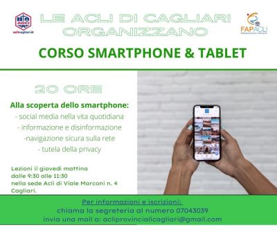 Corso smartphone e tablet - Acli Cagliari e fap Acli Cagliari