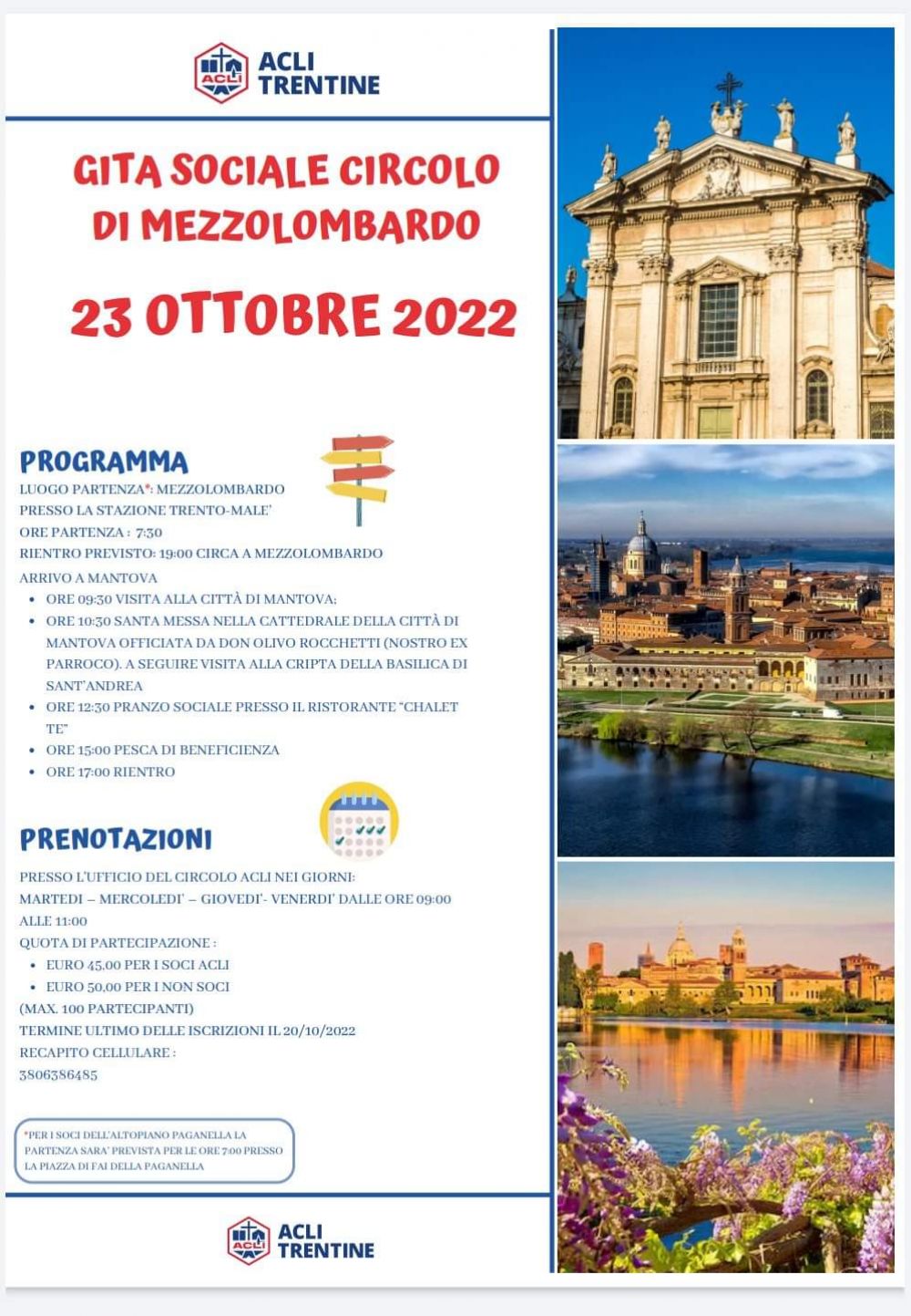 Gita sociale - Circolo Acli Mezzolombardo (TN)
