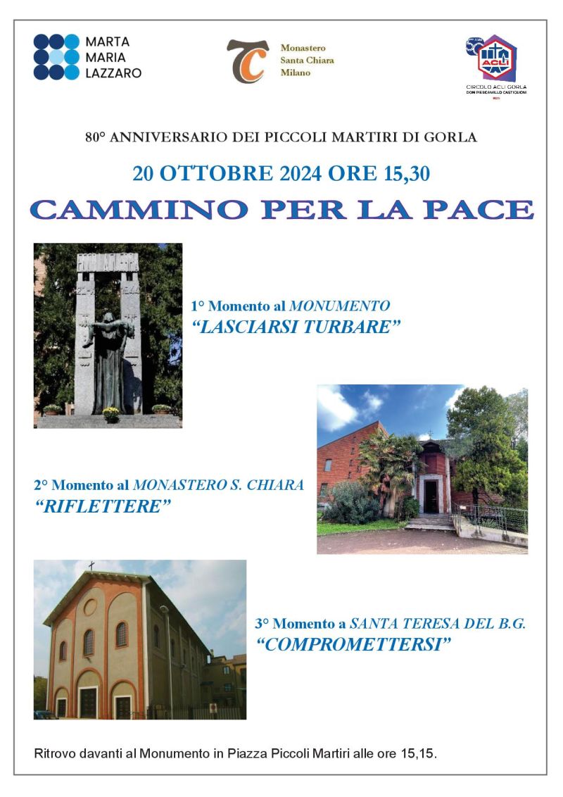 Cammino per la Pace - Circolo Acli Gorla (MI)