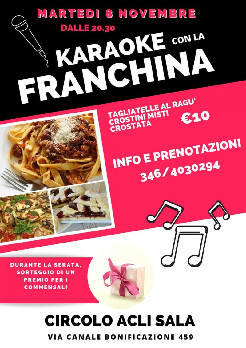 Karaoke con la franchina - Circolo Acli Sala (FC)