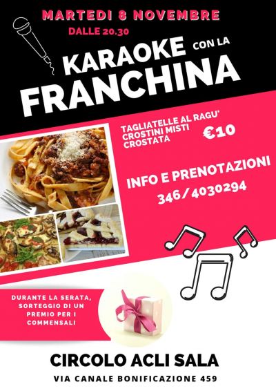 Karaoke con la franchina - Circolo Acli Sala (FC)