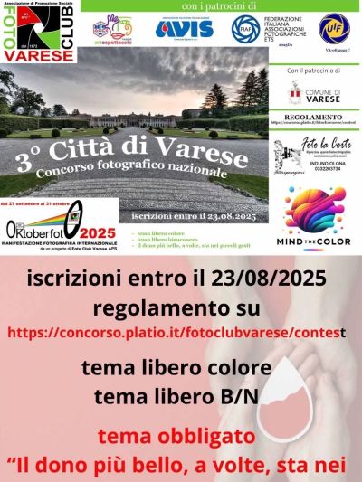 3° Concorso Fotografico Nazionale: Città di Varese - Varese - Acli Arte e Spettacolo Varese (VA)