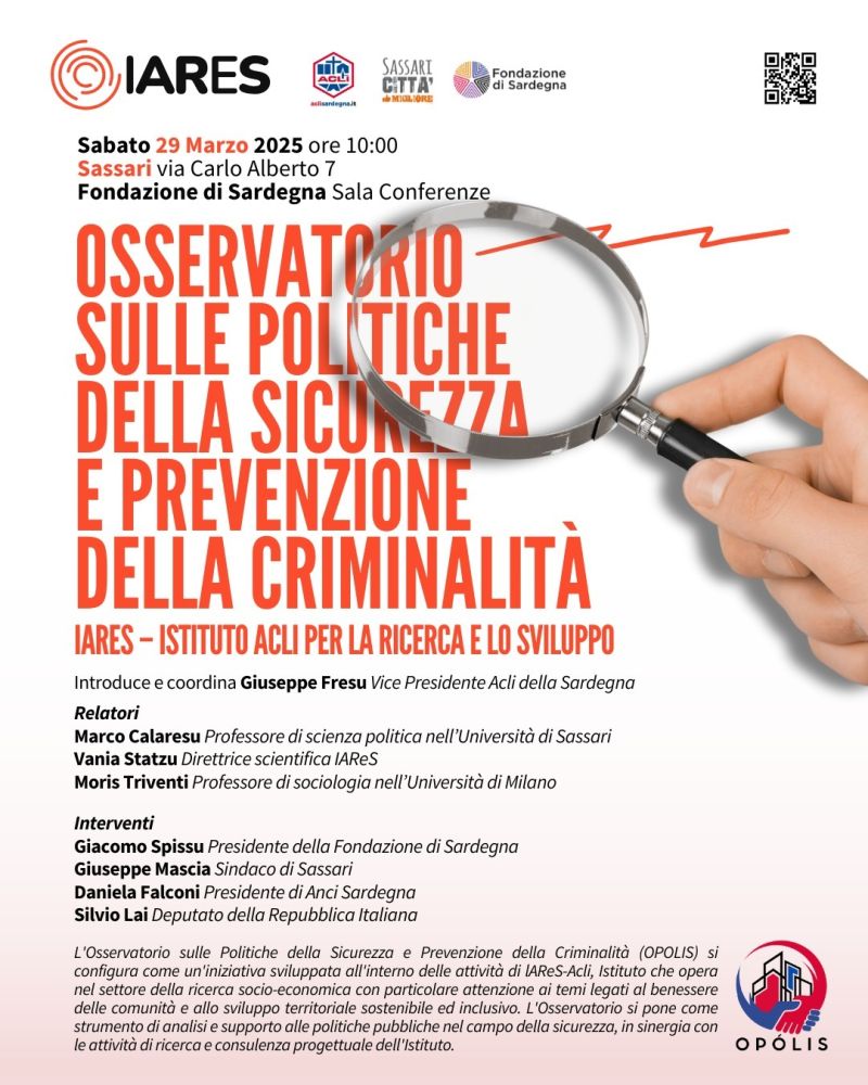 Osservatorio sulle politiche della sicurezza e prevenzione della criminalità - Acli Sardegna