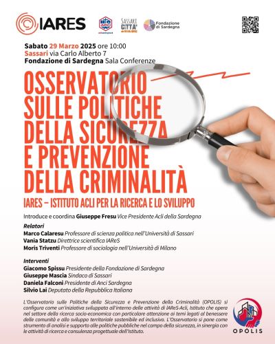 Osservatorio sulle politiche della sicurezza e prevenzione della criminalità - Acli Sardegna